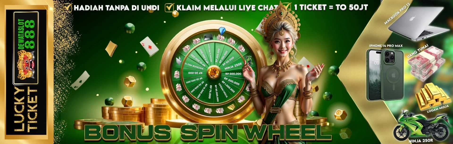 BONUS SPIN WHEEL