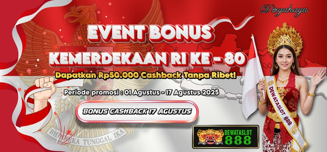 EVENT BONUS HARI KEMERDEKAAN RI-80
